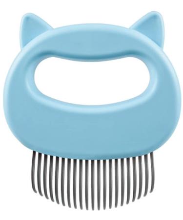 Cat Comb Massager Pet Hair Removal Massage Shell Comb Massage Tool (Blue) Dog comb (blue)