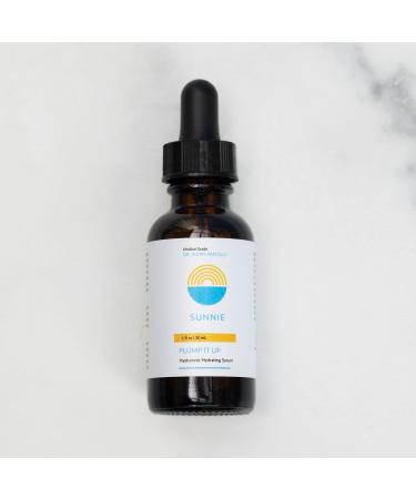 SUNNIE Plump it Up Hyaluronic Acid Serum - Anti-Aging Hydrating Face Serum for Wrinkles 1 fl oz - Buy Online on GoSupps.com