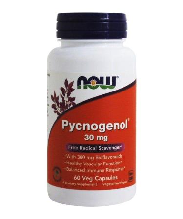 NOW Foods - Pycnogenol Free Radical Scavenger 30 mg. - 60 Vegetable Capsule(s)