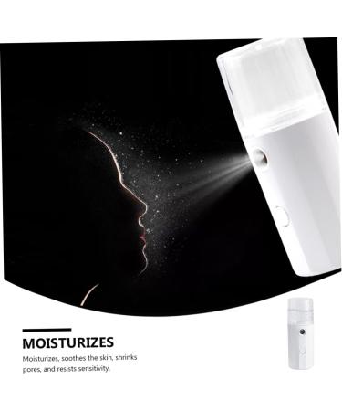 VINTORKY 1pc Hydrating Instrument Mini Face Steamer Mist Sprayer Facial Mister Face Abs White - Buy Online on GoSupps.com