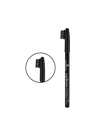 Essence Cosmetics Eyebrow Designer Pencil No. 01 Black - Vegan Microplastics Free | 1g Eyebrow Makeup for Defined Look - Buy Online on GoSupps.com