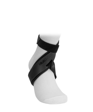 MUELLER Sports Medicine SKY Ankle Stabilizer Strap Ankle Pain Relief Support for Men and Women Ideal for Sprains Strains Arthritis Black Right Foot X-Small X-Small Right Foot