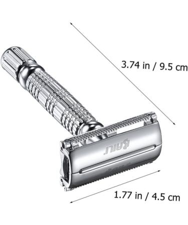 Beavorty Manual Double-Sided Razor - Chrome-Plated Alloy Handle for a Superior Shave | International Shipping Available - Buy Online on GoSupps.com