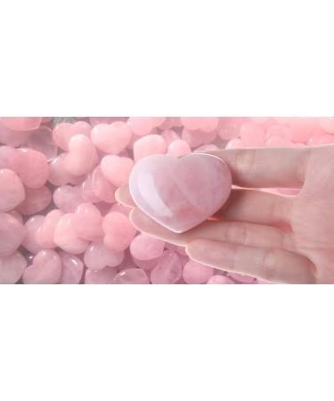 Buy 45mm Rose Quartz Heart Crystals - Perfect Gift for Women | Reiki Healing Stones for Valentine's Day Birthdays & More - Buy Online on GoSupps.com