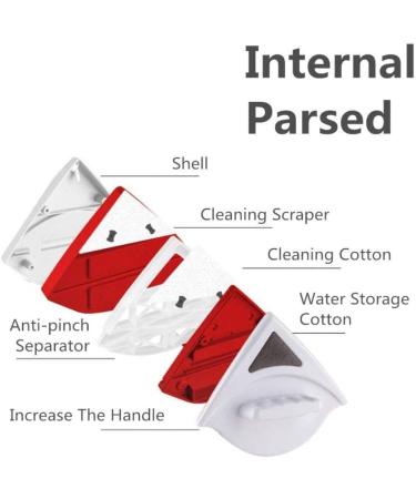 Window Clean Brush 15-24mm Double Side Glass Cleaner - Window Cleaner Glider Washing Brush Equipment Glass Wiper Cleaning Tool for 0.5-1" Double Glazing - Buy Online on GoSupps.com