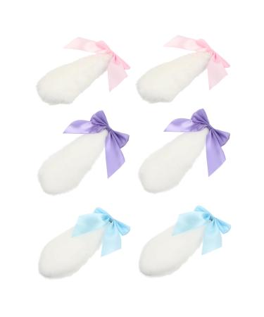 minkissy 6 Pairs Plush Rabbit Ear Hair Clip Cartoon Hair Clips Easter Fluffy Barrettes Rabbit Ear Barrettes Womens Hair Clips Bunny Ears Rabbit Ears Girl Child Artificial Bow Tie Hairy
