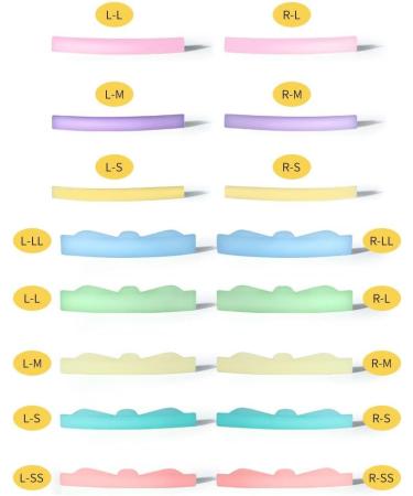 8 Pairs Professional Eyelash Perming Pad Silicone Eyelashes Curler Rods Reusable Lashes Lift Shield Tool for A Natural Eyelash Lift - Buy Online on GoSupps.com