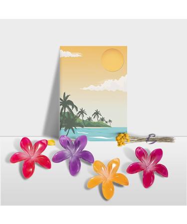 MiniHope Hawaiian Hibiscus Plumeria Flower Hair Clips for Women and Girls (4 Count) - Buy Online on GoSupps.com