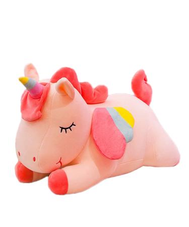 Kekeso Stuffed Unicorn Animal Plush Toys Soft Cuddle Pillow Doll Cartoon Unicorn Plush Gifts for Boys Girls (Pink 25cm/9.84inch) 25cm/9.84inch Pink