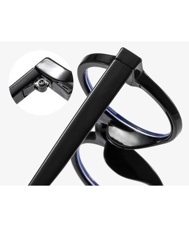 Fuqinqingoz Retro Blue Light Blocking HD Reading Glasses - Small Round Glare-Free Bean-Curd Color +300 Magnification - Buy Online on GoSupps.com