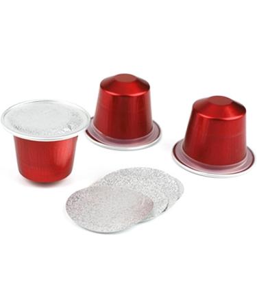  Kalttoy 100 Pcs Aluminum Foil Disposable Coffee Capsules with Lids - Buy Online on GoSupps.com