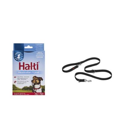 Company of Animals: Halti Headcollar & Double Ended Training Lead Pack suitable for Small Medium and Large dogs