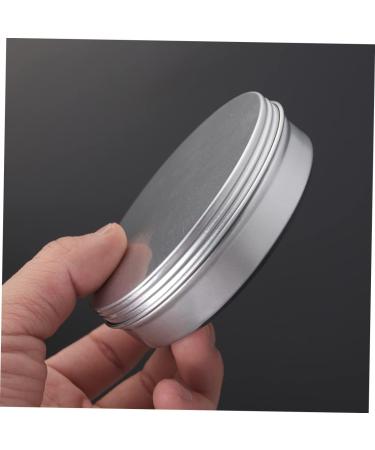 POPETPOP Box Aluminum Cream Container Screw Lid Round Tin Aluminium Balm Aluminium Cream Can Makeup Eyeshadow Cosmetic Lip Balm Diy Salves Empty Can Container Travel Decorative Jar Metal 9.00X9.00X2.30CM Silver - Buy Online on GoSupps.com