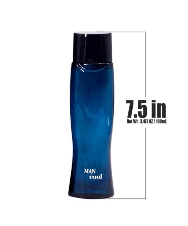 Man Cool Perfume 3.4 Fl Oz Eau De Parfum Vaporisateur Spray Long Lasting Oil France Lemon Bergamot Star Anise Guaiac Wood - Buy Online on GoSupps.com