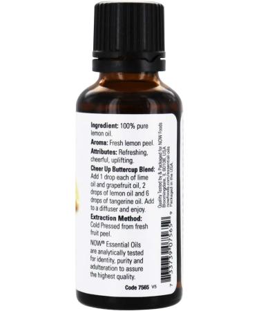 NOW 100% Pure Lemon Essential Oil style 3 - Buy Online on GoSupps.com