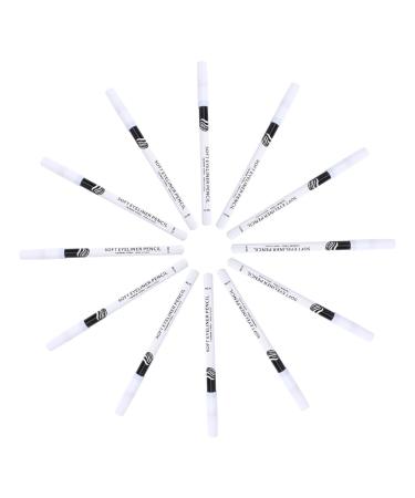 NOLITOY 12pcs Eyeliner Pencil Eyeshadow Highlighters Micro Brow Pen Lying Silkworm Pen Active Eyeliner Brush