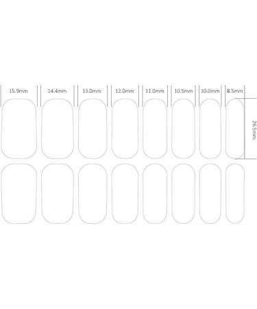 MagiDeal 16 Pieces Cured Gel Nail Strips Gel Nail Stickers with Nail File Nail Patches Semi Cured Gel Nail Wraps Patch for Girls Gifts Style D - Buy Online on GoSupps.com
