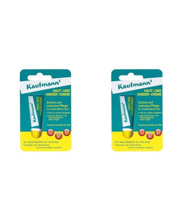 Kaufmann's skin and children's cream - the optimal care cream for sensitive and sensitive skin in the tube - suitable for every skin type 10ml (2 -pack) 10 ml (2 -pack)