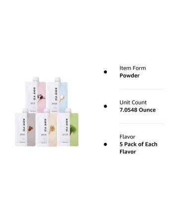 On-the-Go Meal Replacement Powder 40g x 5 Pouches (Pack of 1) - Korean Healthy Shake Breakfast Simple Meal   (A Pack of Each 5 Flavor) 5 Pack of Each Flavor - Buy Online on GoSupps.com