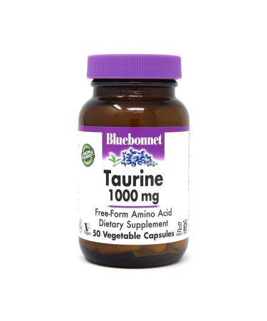 Bluebonnet Nutrition Taurine 1000 mg 50 Vegetable Capsules