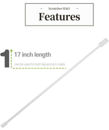 Cast Itch Scratcher and Cleaner Sanitizer - Relief for Itching and Cleansing Cast Covered Arms and Legs - 2 Sticks Included - Buy Online on GoSupps.com