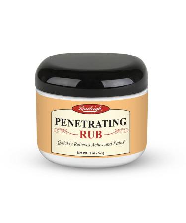 Rawleigh Penetrating Rub: 2 oz (Pack of 1) Balm for Back or Knee Pain Sciatica Pain Relief Muscle Relaxer Muscle Pain Relief Arthritis Pain Relief Sore Muscle Relief Joint Pain Relief