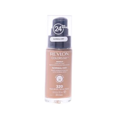 REVLON Revlon ColorStay Foundation For Normal Dry Skin SPF 20 Sun Protection Long-Lasting Formula Oil -Free (30 ml) 320 True Beige