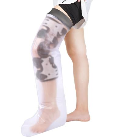 Waterproof Full Leg Cast Cover for Shower - Reusable XL-Full Leg Protector for Thigh, Knee, Shank, Foot, Ankle Surgery - Watertight Cast Bag for Adults - Buy Online on GoSupps.com