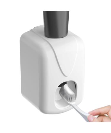 Shakven Wall Mounted Toothpaste Squeezer Wall-Mounted Squeezer Organizer for Toothpaste | Safe and Hygienic Squeeze Supplies for Home Travel Business Trips and Dormitory White