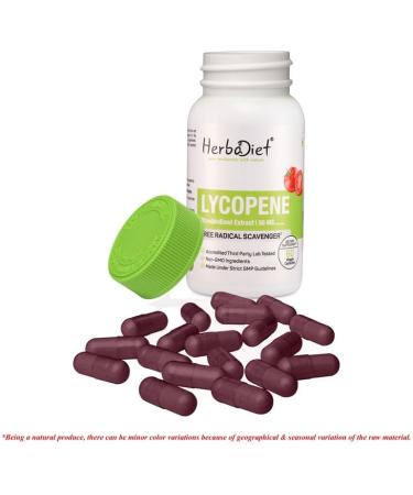 Lycopene 50mg Capsules - Natural Prostate & Immune Support - Antioxidant for Heart Vision & Eye Health - Pure Tomato Extract (120 Caps) - International Shipping Available - Buy Online on GoSupps.com