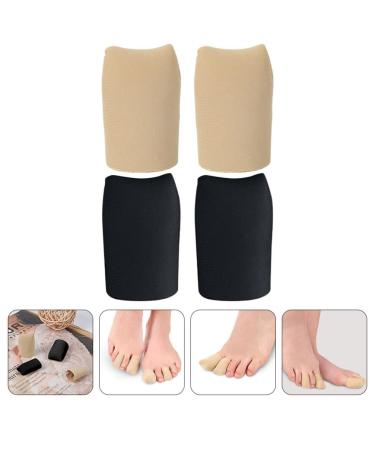 FOMIYES Silicone Toe Protector Caps - Blister Relief & Comfort for Big Toes | 2 Pairs Hand & Toe Sleeves for Sports - 4x2.5cm - Buy Online on GoSupps.com