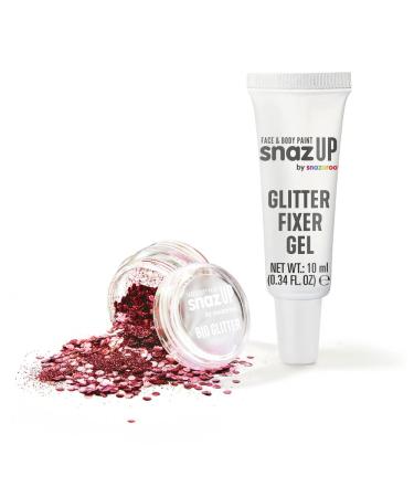 Snazaroo Bio Glitter Kit Face and Body Paint Biodegradable Gliter Red Colour 5g + Fixer