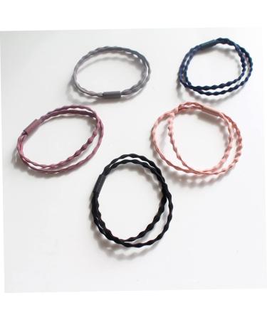 FRCOLOR Elastic Hair Ties Elastic Hair Bands Ponytail Holders Hair Accessories Hair Bands Ties Hair Rope Double Strand - Buy Online on GoSupps.com