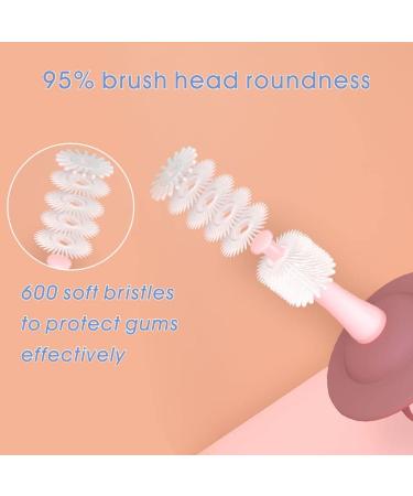 MQIZE Baby Toothbrush 12+ Months | Replaceable Tongue Cleaner | 360 Clean with Baffle | BPA Free (Red) - Buy Online on GoSupps.com