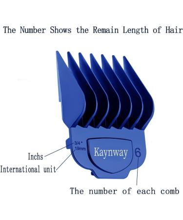 10PCS Andis Magnetic Clipper Guards - Professional Upgrade Comb Guides Set for Andis Master Clipper (Blue) - Buy Online on GoSupps.com