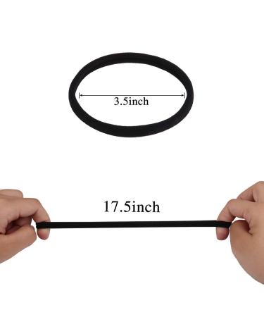 Buy Xima 40-Piece Black DIY Nylon Frontal Ligaments Hair Bands for Baby Girls - Soft Elastic Hair Accessories - Buy Online on GoSupps.com