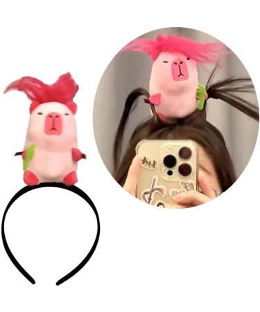hgnxa Cute Capybara Hairband Cartoon Animal Hairband Hair Hoop for Youngsters and Cosplay Stylish Kids Girls Headdress Jewelry Brown - Buy Online on GoSupps.com