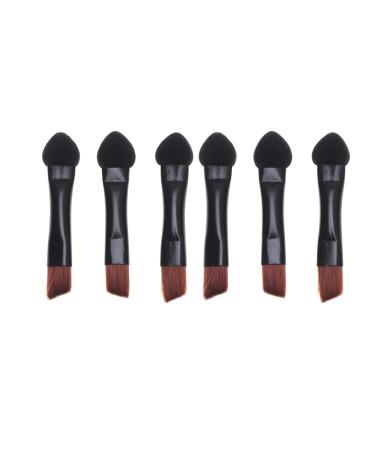 Sponges) double -sided eyeliner brush eyes eyeshadow applicator portable eyeshadow brush make -up tool for m (20 pieces black eyeshadow brush women suit