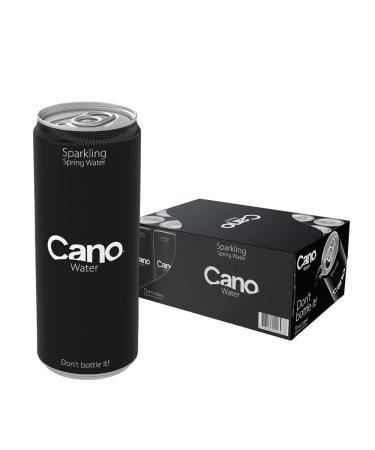 CANO WATER Natural Sparkling Water Cans with Pull Lids Eco-Friendly Hydration 24 Count - 24 x 12 oz Cans