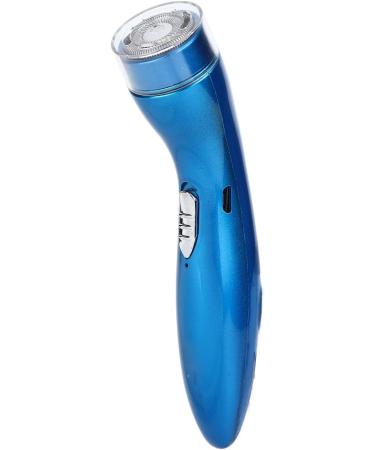 Mini Electric Razor for Men - Quiet High Speed Double Knife Mesh Shaver | Portable Travel Shaver in Blue - ABS Stainless Steel - Buy Online on GoSupps.com