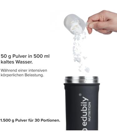  edubily nutrition edubily nutrition eduin Intra Training Drink with complex carbohydrates electrolytes BCAAs citrulline malate and carnitine (1500 g - pineapple) - Buy Online on GoSupps.com