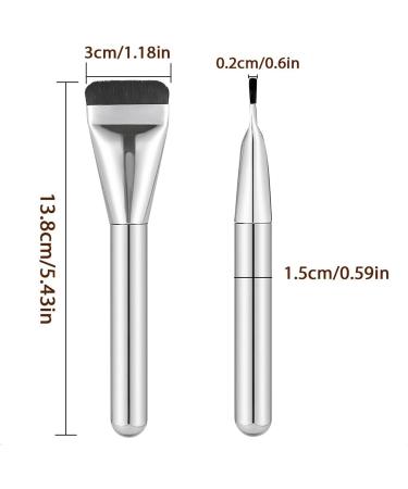 Foundation Makeup Brush Flat Blush Concealer Brush Ultra Thin for Blending Liquids Powder (Size : 1 pcs) - Buy Online on GoSupps.com