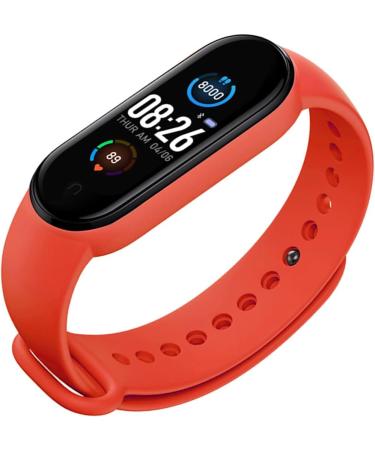 Nconco Smart Band Fitness Tracker - Waterproof Smart Watch with Heart Rate Blood Pressure Monitoring & Notifications for Android/iOS - Red - Buy Online on GoSupps.com