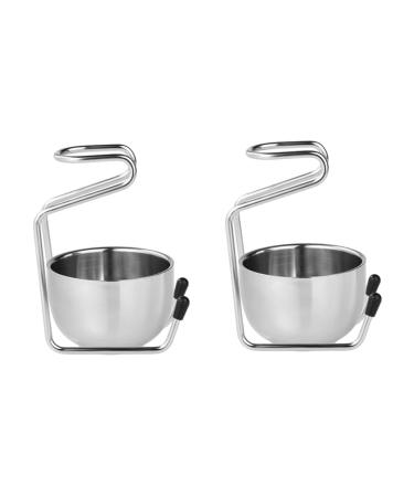 Minkissy 2st shaving brush holder brush holder made of stainless steel storage brush holder stand made of stainless steel friend presented stored brush holder for brush stands vertical bowl