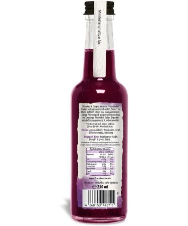 Fruchtwerker Broombeer & vinegar with real fruit juice sweet with agave juice 2 pieces 2 x 250ml glass bottle - Buy Online on GoSupps.com