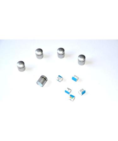 5x Nano Magnetic Silver Geocaching Containers - Waterproof Log Strips | Micro & Neodymium Hiding Place - Buy Online on GoSupps.com