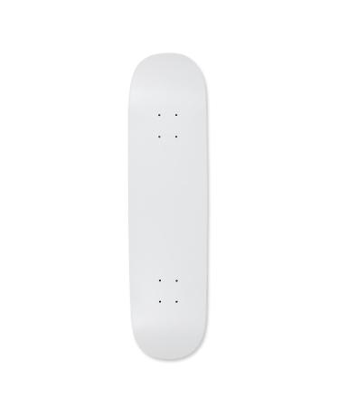 Moose D067 Blank Skateboard Deck Dipped White 7.75"