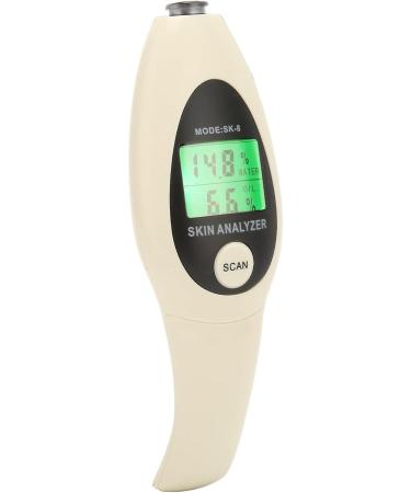 Facial Skin Tester Body Moisture Oily Tester Portable Digital Skin Moisture Tester with LED Screen White - Buy Online on GoSupps.com