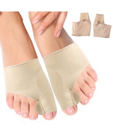 MinLia 1Pair Bunion Protector Orthopedic Bunion Splint Fabric Gel Orthotics Gel Toe Spacer Thumb Adjuster Valgus Corrector Bunion Protector Toe Separator S Small