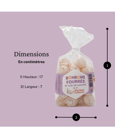 Les Ruchers du Luberon Lavender Honey Filled Candy 220g - Honey Throat Candy - Perfect Gift for Honey Lovers - Buy Online on GoSupps.com